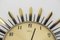 Horloge Murale Sunburst de Atlanta Electric, Allemagne, 1960s 5