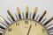 Sunburst Wall Clock from Atlanta Electric, Germany, 1960s, Image 5