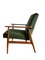 Grüne Mid-Century Sessel mit Fußhocker von Henryk Lis, 1960er, 3er Set 8