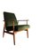 Grüne Mid-Century Sessel mit Fußhocker von Henryk Lis, 1960er, 3er Set 4