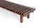 Mid-Century Modern Slatted Bench from Forma Manufacture, Brazil, 1970s, Image 4