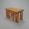 Tavolini ad incastro Mid-Century in pino, anni '60, set di 3, Immagine 1