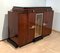 Art Deco Sideboard, Palisander, Macassar, Nickel, Glas, Frankreich, ca. 1930 4