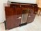 Credenza Art Déco, in palissandro, macassar, nichel, vetro, anni '30, Immagine 8