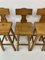 Pine Wood Bar Stools, 1970s, Set of 4, Image 5