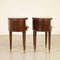 Mahogany, Brass and Glass Nightstands by Paolo Buffa, Italy, 1950s, Set of 2 11