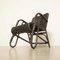 Rattan Armchair in Black by Erich Dieckmann 7