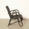 Rattan Armchair in Black by Erich Dieckmann 5