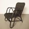 Rattan Armchair in Black by Erich Dieckmann 10