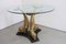 Brass and Glass Dining Table, Italy, 1960s 2