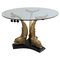 Brass and Glass Dining Table, Italy, 1960s 1