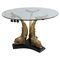 Brass and Glass Dining Table, Italy, 1960s, Image 1