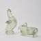 Sculptures Poule en Verre Corroso par Archimede Seguso, 1930s, Set de 2 7