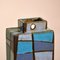 Rectangular Studio Pottery Vase in Blue Tones 8