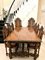 19th Century Italian Carved Walnut Dining Chairs, Set of 8 3
