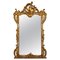 Large Tall Gilt and Painted Carved Wood Mirror, Image 1