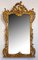 Large Tall Gilt and Painted Carved Wood Mirror, Image 4