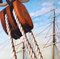 Patrick Chevailler, La poulie et trois mâts, 2020, Oil on Canvas 2