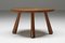 Mid-Century Modern Rustic Round Coffee Table, 1950s, Image 4