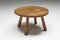Mid-Century Modern Rustic Round Coffee Table, 1950s 5