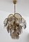 Italian Brass and Smoked Glass Chandelier by Vistosi, 1960s, Image 12