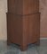 Vintage Astral Glazed Inlaid Corner Bookcase Cabinet 14