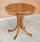 Table d'Appoint Hexagonale en Noyer et Bois de Feuillus 2