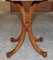 Burr Walnut & Flamed Hardwood Hexagon Side Table, Image 10