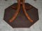 Burr Walnut & Flamed Hardwood Hexagon Side Table, Image 16