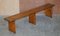 Vintage Pitch Pine Benches, Set of 2, Image 2