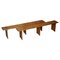 Vintage Pitch Pine Benches, Set of 2 1