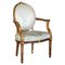 George Hepplewhite Style Hardwood Giltwood Armchair, 1900s 1