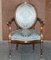 George Hepplewhite Style Hardwood Giltwood Armchair, 1900s 2