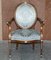 George Hepplewhite Style Hardwood Giltwood Armchair, 1900s, Image 2