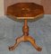 Early 19th Century Burr Walnut Table Top on Later Claw & Ball 2