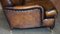 Vintage Hand Dyed Brown Leather Sofa 17