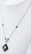 Diamonds, Emeralds, Onyx, Pearls & 14 Karat White Gold Necklace 3