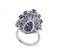 Blue Sapphires, Diamonds & 14 Karat White Gold Ring 3