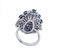 Ring aus Blauen Saphiren, Diamanten & 14 Karat Weißgold 3