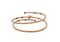 Bracelet manchette en or rose et blanc 18 carats 3