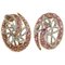 Boucles d'Oreilles Tourmalines, Diamants et Or Rose 1