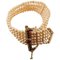 Antikes handgefertigtes Armband mit Diamanten, Rubinen, kleinen Rosenperlen und Roségold Perlen 1