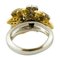 Bague Marguerite en Or Blanc et Jaune 18K et Diamant 4