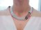 Aquamarine, Diamond, Emerald, Ruby, Sapphire, Onyx, 9K Gold and Silver Necklace 6