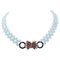 Aquamarine, Diamond, Emerald, Ruby, Sapphire, Onyx, 9K Gold and Silver Necklace, Image 1