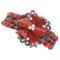 Coral, Diamonds, Emeralds, Rubies, Sapphires, Garnets, 9KT Gold and Silver Bracelet, Image 1