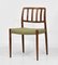 Rosewood & Wool Model 83 Dining Chairs by Niels Otto Møller for J. L. Møllers, Set of 8 1