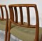 Rosewood & Wool Model 83 Dining Chairs by Niels Otto Møller for J. L. Møllers, Set of 8 4