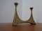 Brutalist Austrian Bronze Candleholder, 1960s, Image 2