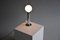 Lampada da tavolo minimalista in metallo cromato, Italia, anni '70, Immagine 8
